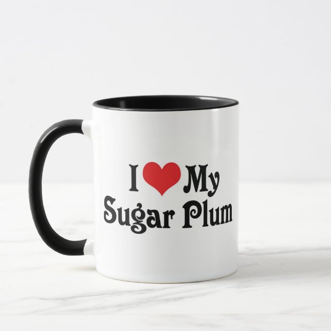 Mug J'aime mon sucre prune (Gauche)