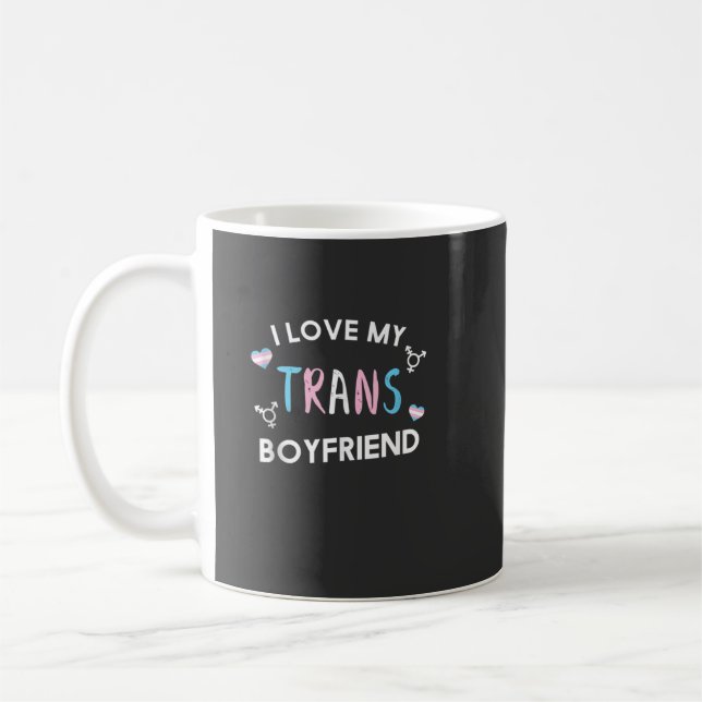 Mug J'aime mon transsexuel ami LGBT Transge de la Prid (Gauche)