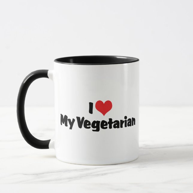 Mug J'aime mon végétarien (Gauche)