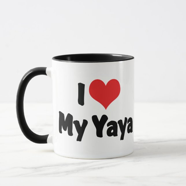 Mug J'aime mon Yaya (Gauche)