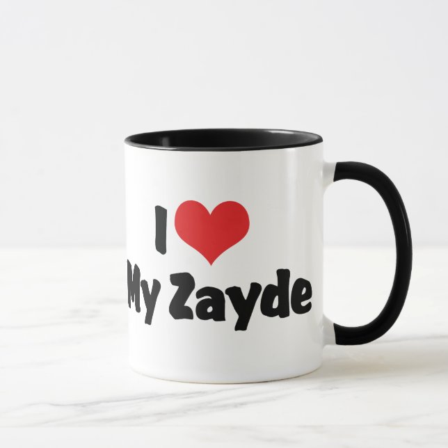 Mug J'aime mon Zayde (Droite)