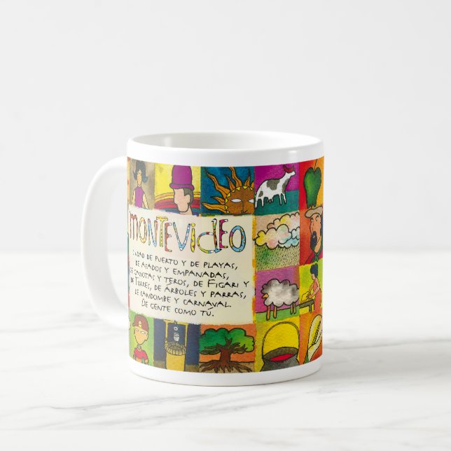 Mug J'aime Montevideo #1 (Devant gauche)