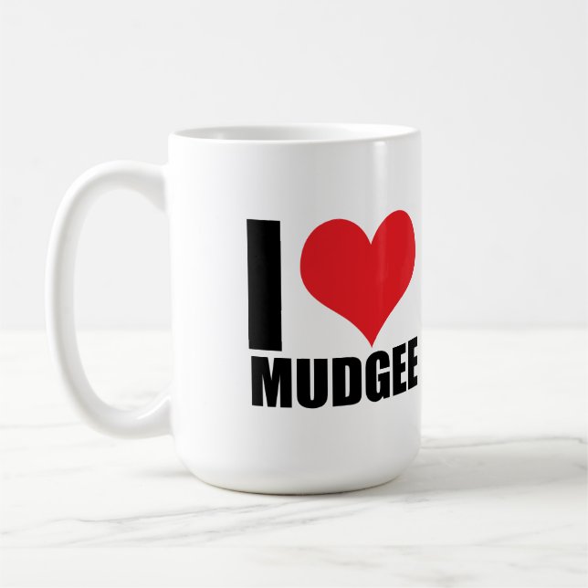 Mug J'aime Mudgee (Gauche)