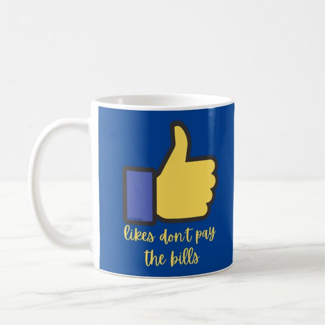 Mug J'AIME NE PAS PAYER LE jeu de mots sur les médias  (Gauche)