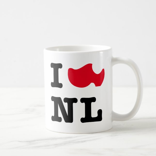 Mug J'aime NL, j'aime Hollande (Droite)