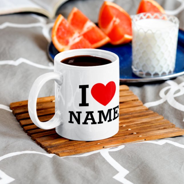 Mug J'aime Nom (Créateur téléchargé)