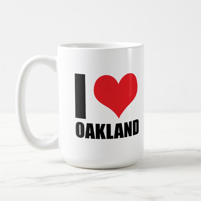 Mug J'aime Oakland (Gauche)
