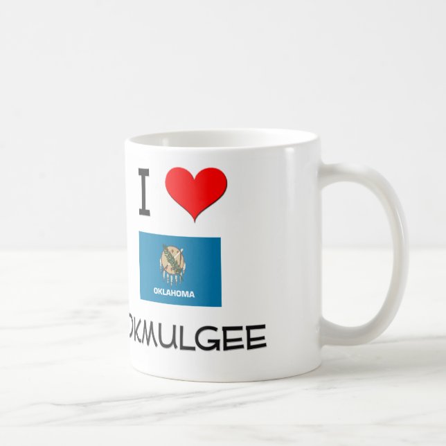Mug J'aime Okmulgee l'Oklahoma (Droite)