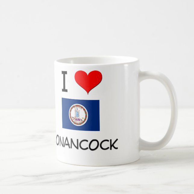 Mug J'aime Onancock la Virginie (Droite)