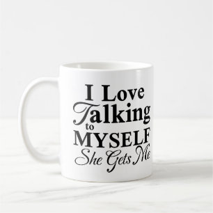 Mug J'Aime Parler Avec Moi Elle Me Fait Drôle En Disan