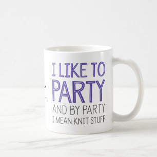 Mug J'aime Party et par la partie je veux dire la