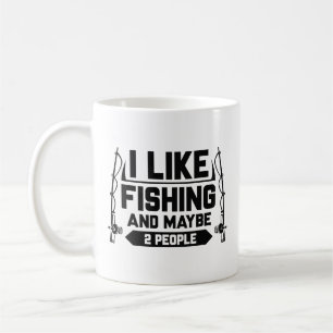 Mug J'Aime Pêcher Et Peut-Être 2 Personnes