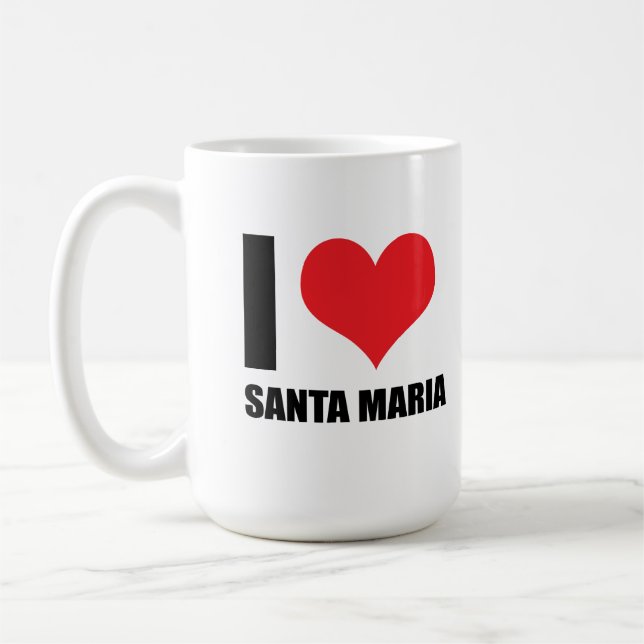 Mug J'aime Père Noël Maria (Gauche)