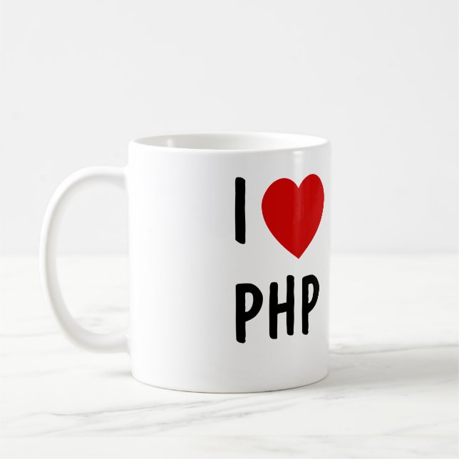 Mug J'aime PHP (Gauche)