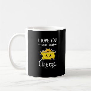 Mug J'aime plus que le fromage drôle kawaii Saint-Vale
