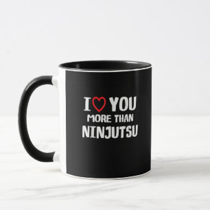Mug J'aime plus que le Ninjutsu Cadeau drôle pour femm