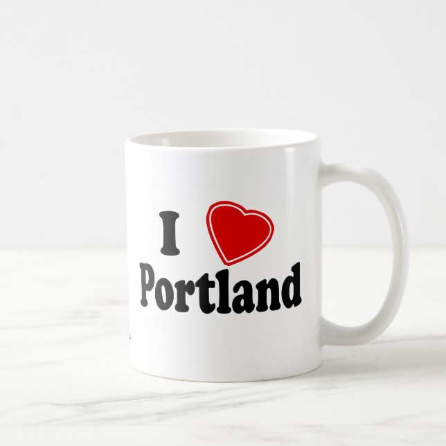 Mug J'aime Portland (Droite)