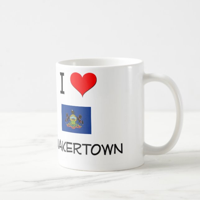Mug J'aime Quakertown Pennsylvanie (Droite)