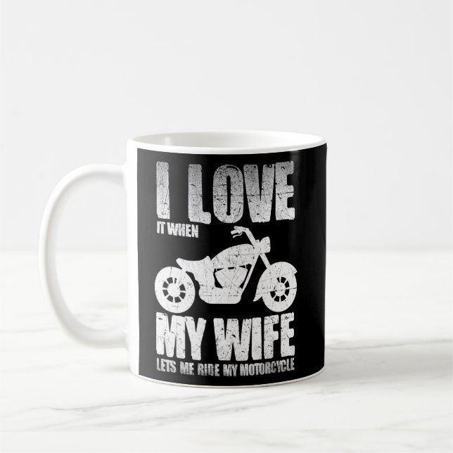 Mug J'Aime Quand Ma Femme Me Laisse Faire Ma Moto (Gauche)