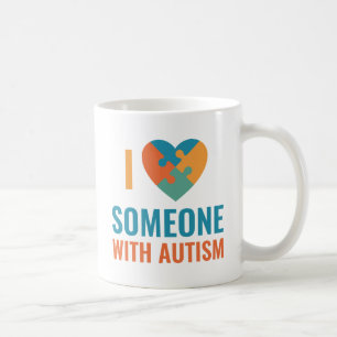 Mug J'aime quelqu'un avec l'autisme