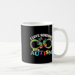Mug J'Aime Quelqu'Un Avec Sensibilisation sur l'autism