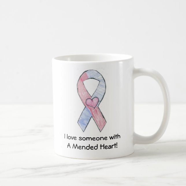 Mug J'aime quelqu'un avec un coeur réparé ! (Droite)