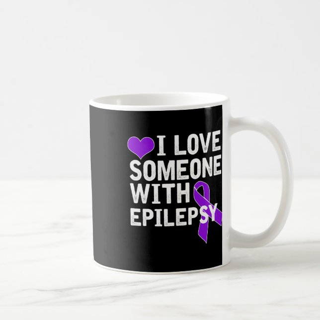 Mug J'aime quelqu'un - Sensibilisation à l'épilepsie  (Droite)