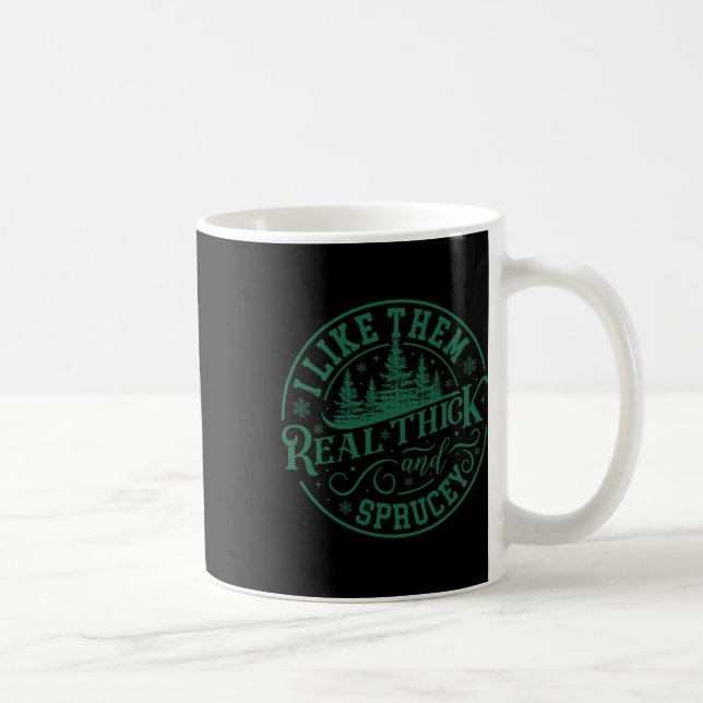 Mug J'aime qu'ils soient vraiment épais et sapin de No (Droite)