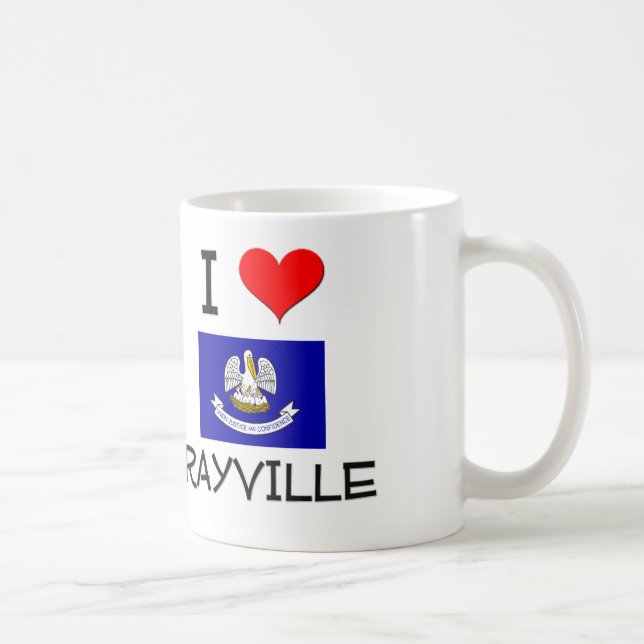 Mug J'aime RAYVILLE Louisiane (Droite)