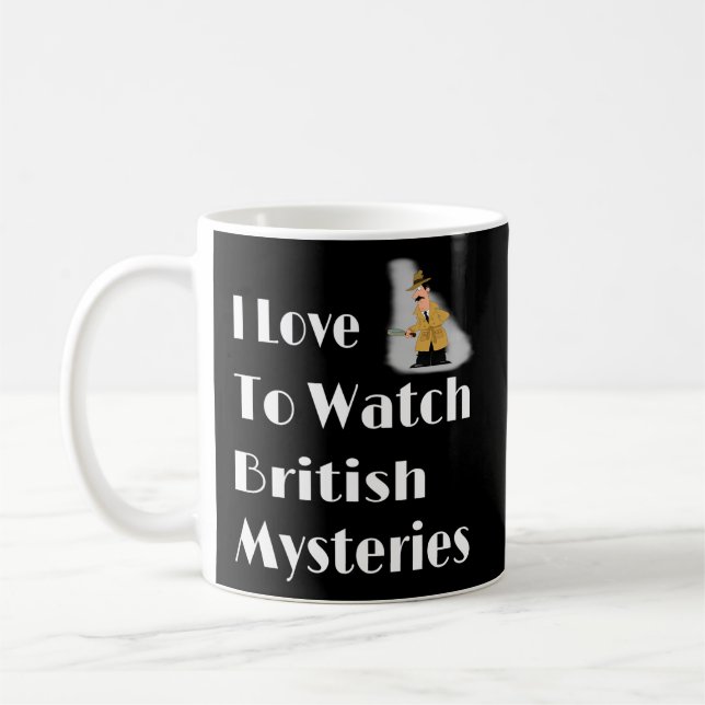 Mug J'Aime Regarder British Mysteries Film (Gauche)