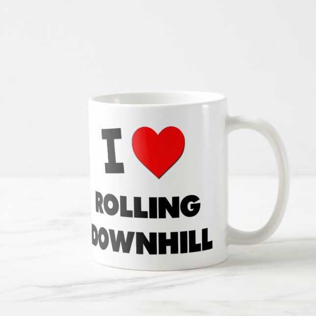 Mug J'aime rouler en descendant (Droite)