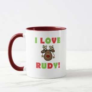 Mug J'Aime Rudy Reindeer
