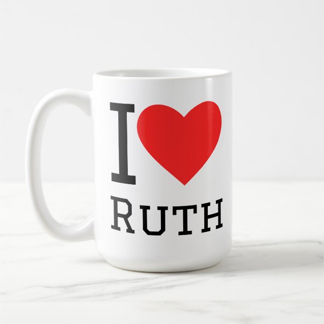 Mug J'aime ruth (Gauche)