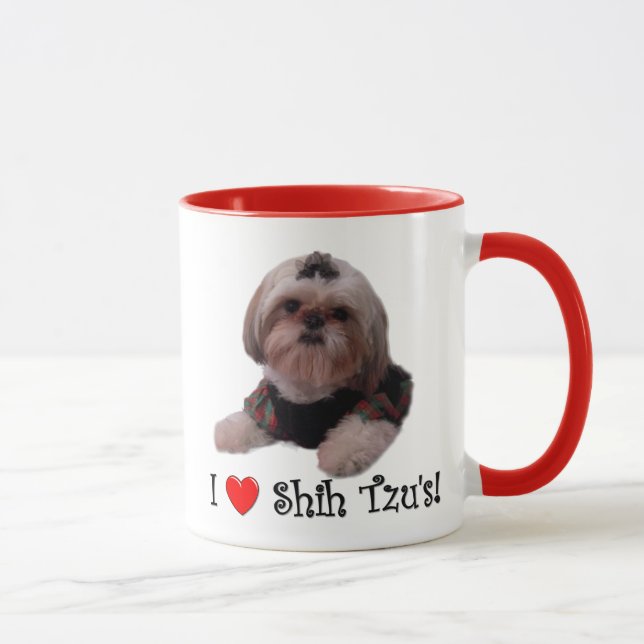 Mug J'aime Shih Tzu (Droite)