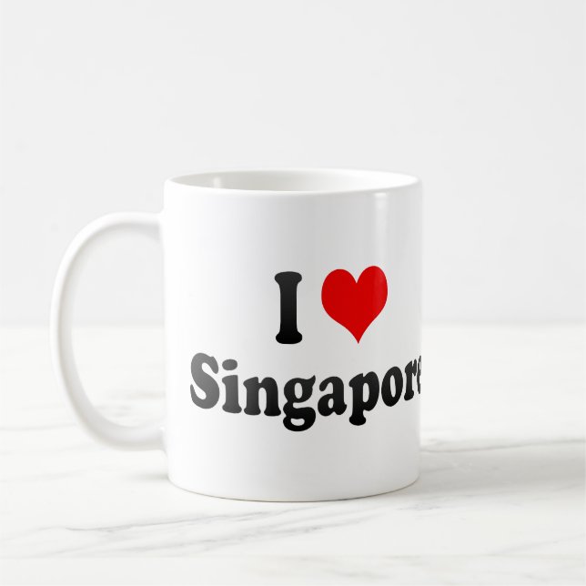 Mug J'aime Singapour, Singapour (Gauche)