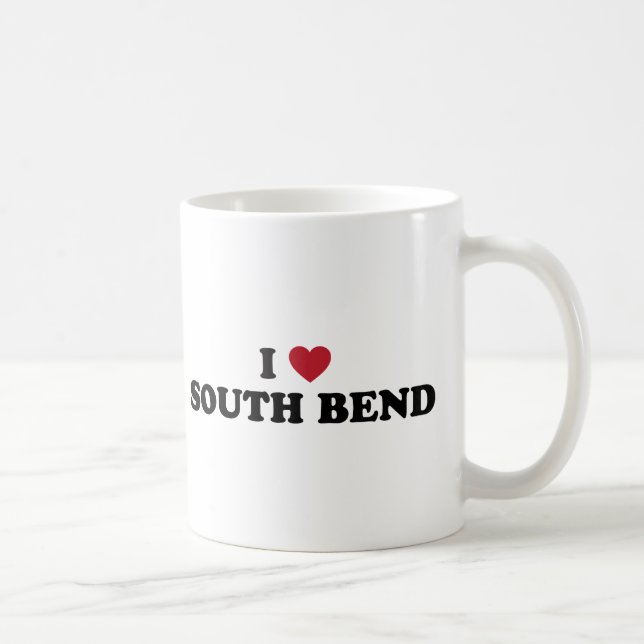 Mug J'aime South Bend Indiana (Droite)