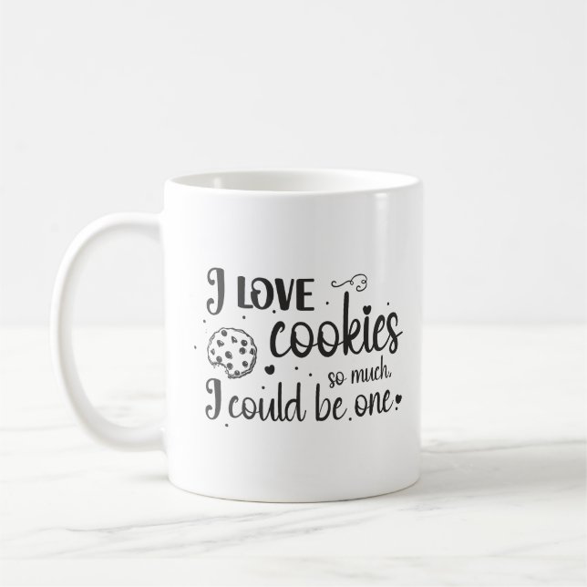 Mug J'aime tellement les biscuits que je pourrais en ê (Gauche)