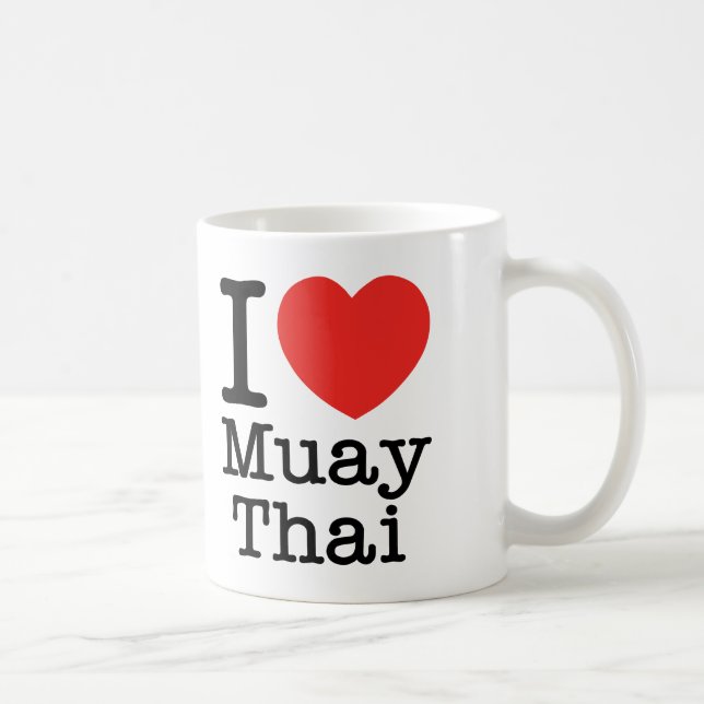 Mug J'aime thaïlandais de Muay (Droite)