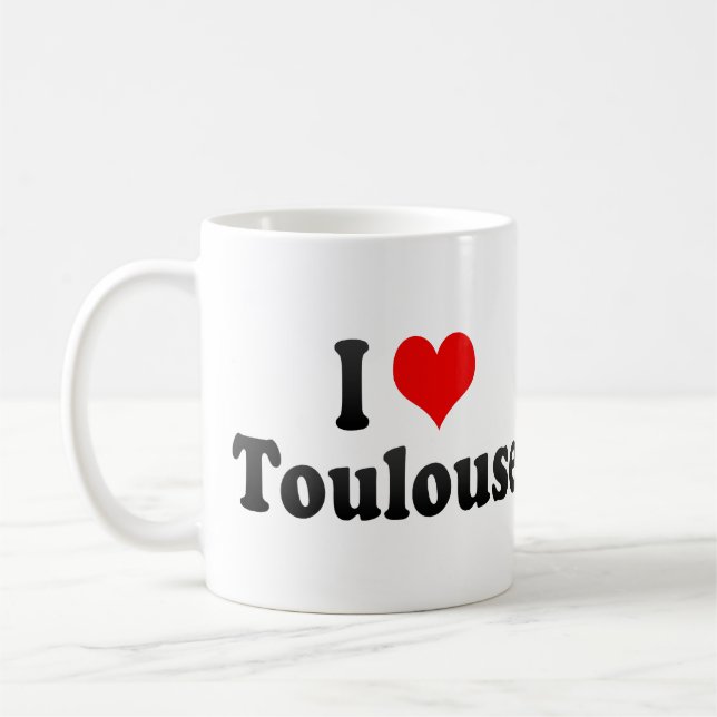 Mug J'aime Toulouse, France (Gauche)