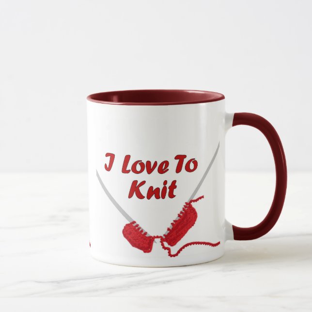 Mug J'aime tricoter (Droite)