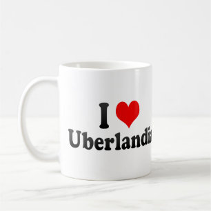 Mug J'aime Uberlandia, Brésil