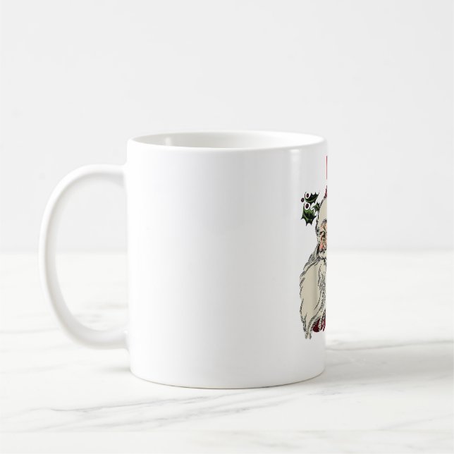 Mug J'aime un homme à la barbe Noël du Père Noël Xm (Gauche)