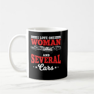 Mug J'aime une femme et plusieurs voitures Mécanicien
