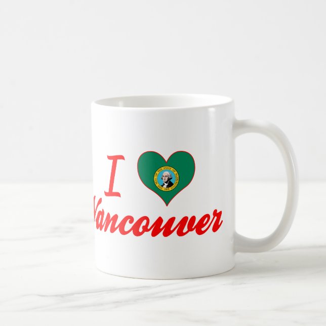 Mug J'aime Vancouver, Washington (Droite)