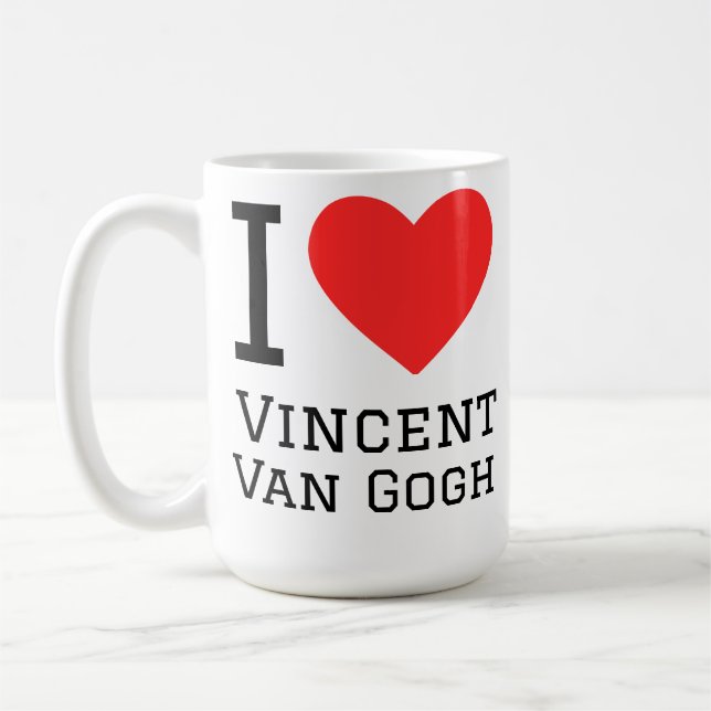 Mug j'aime Vincent Van Gogh  (Gauche)