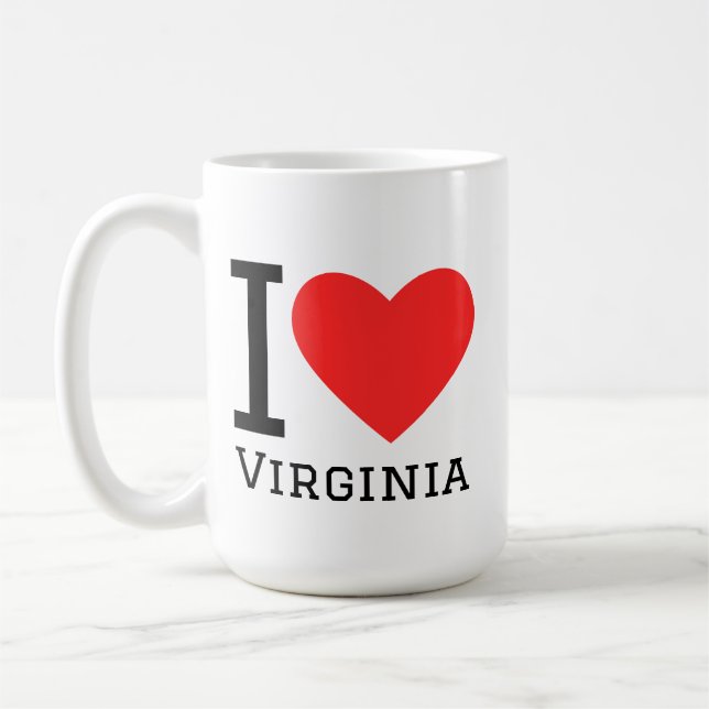 Mug J'aime virginie (Gauche)