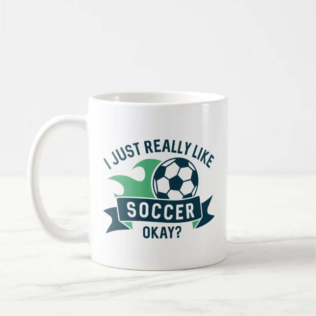 Mug J'Aime Vraiment Le Football Ok (Gauche)