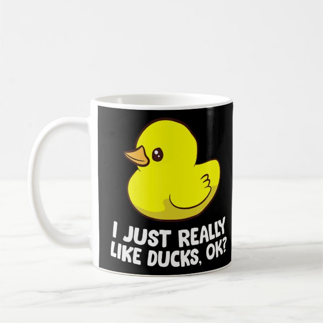 Mug J'Aime Vraiment Les Canards En Caoutchouc (Gauche)