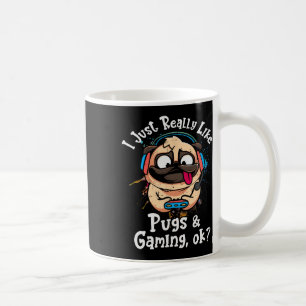 Mug J'Aime Vraiment Les Carlins Et Les Jeux Ok Game Vi