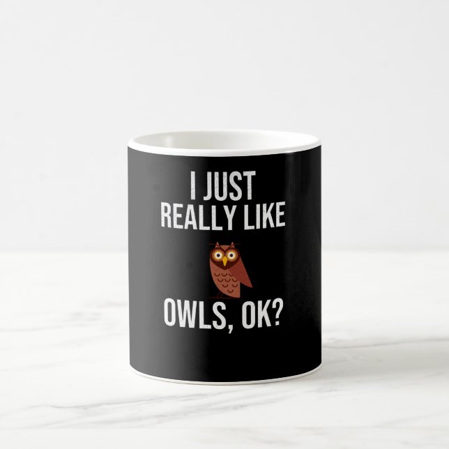 Mug J'Aime Vraiment Les Chouettes| Cadeaux De Chevêche (Centre)